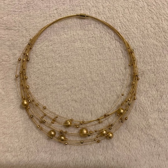 Gold Orb Chocker Necklace - Picture 3 of 5